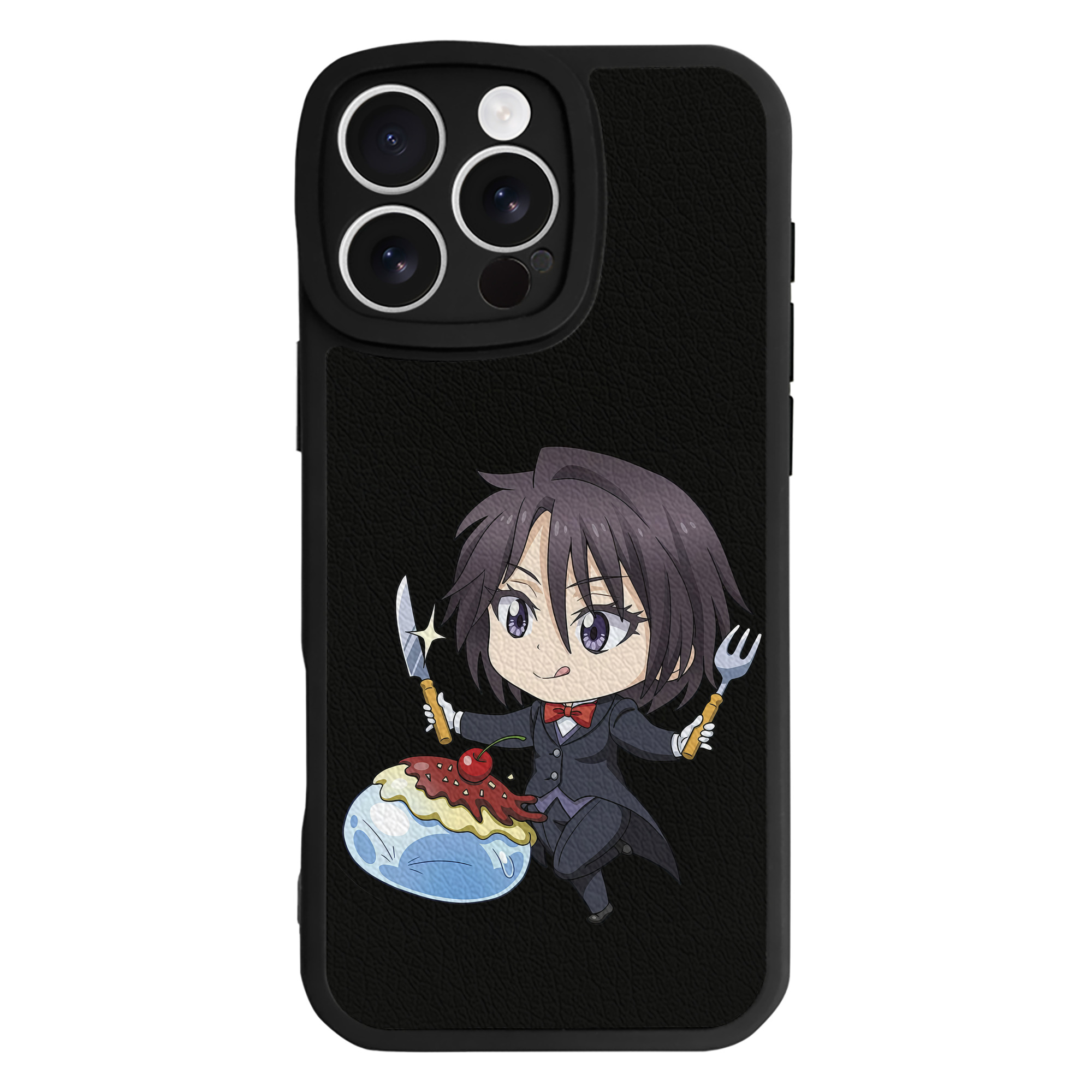 （画像用） 転スラ Regarding Reincarnated to Slime 【iPhone 16シリーズ対応】シリコンスマホケース（レザー調） 材質：シリコン